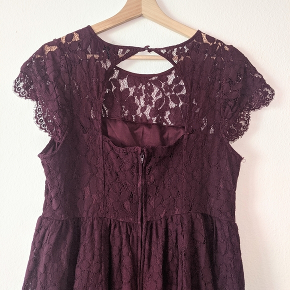 Torrid Lace Open Back Mini Skater Dress 10 - Picture 8 of 13